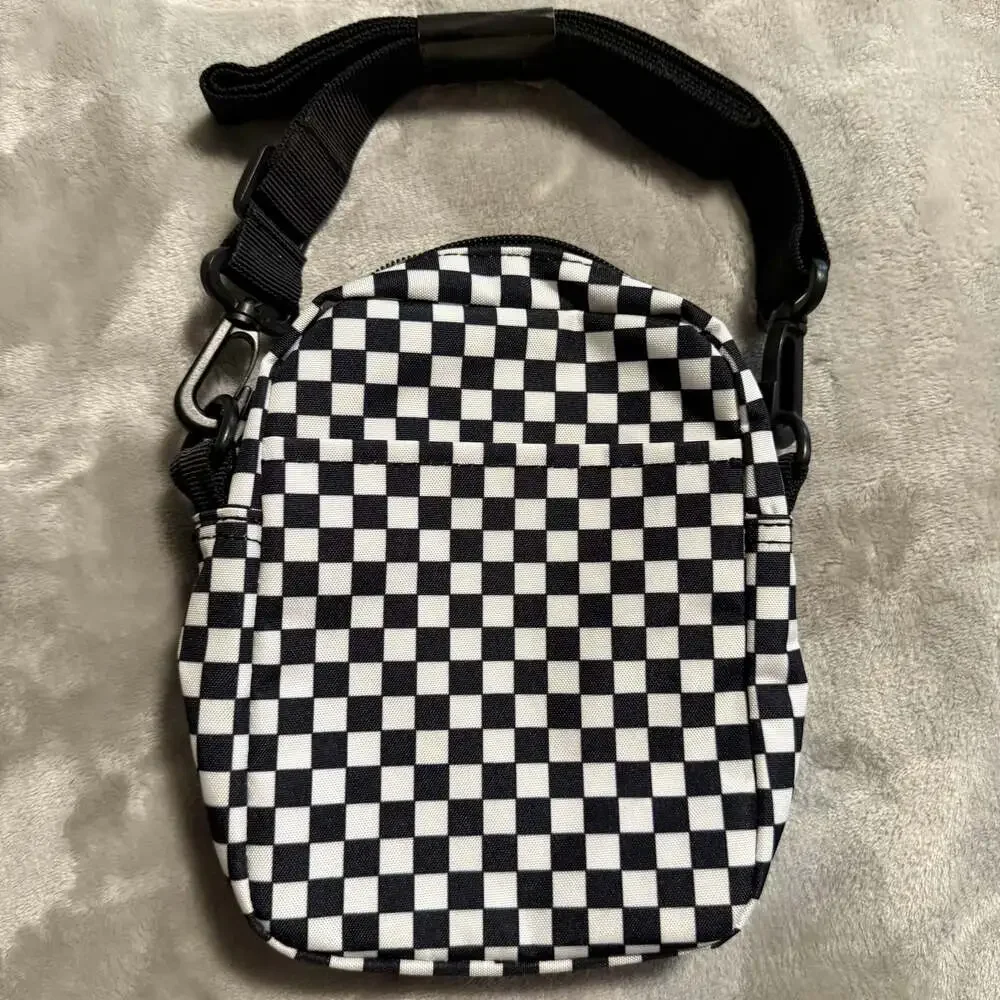 Spencer's Checkerboard Crossbody Bag Black White Mini Y2K Skater‎ NEW